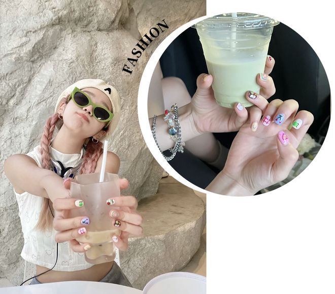 款式好看美甲圖片_好看的美甲款式_好看的美甲款式2021短款
